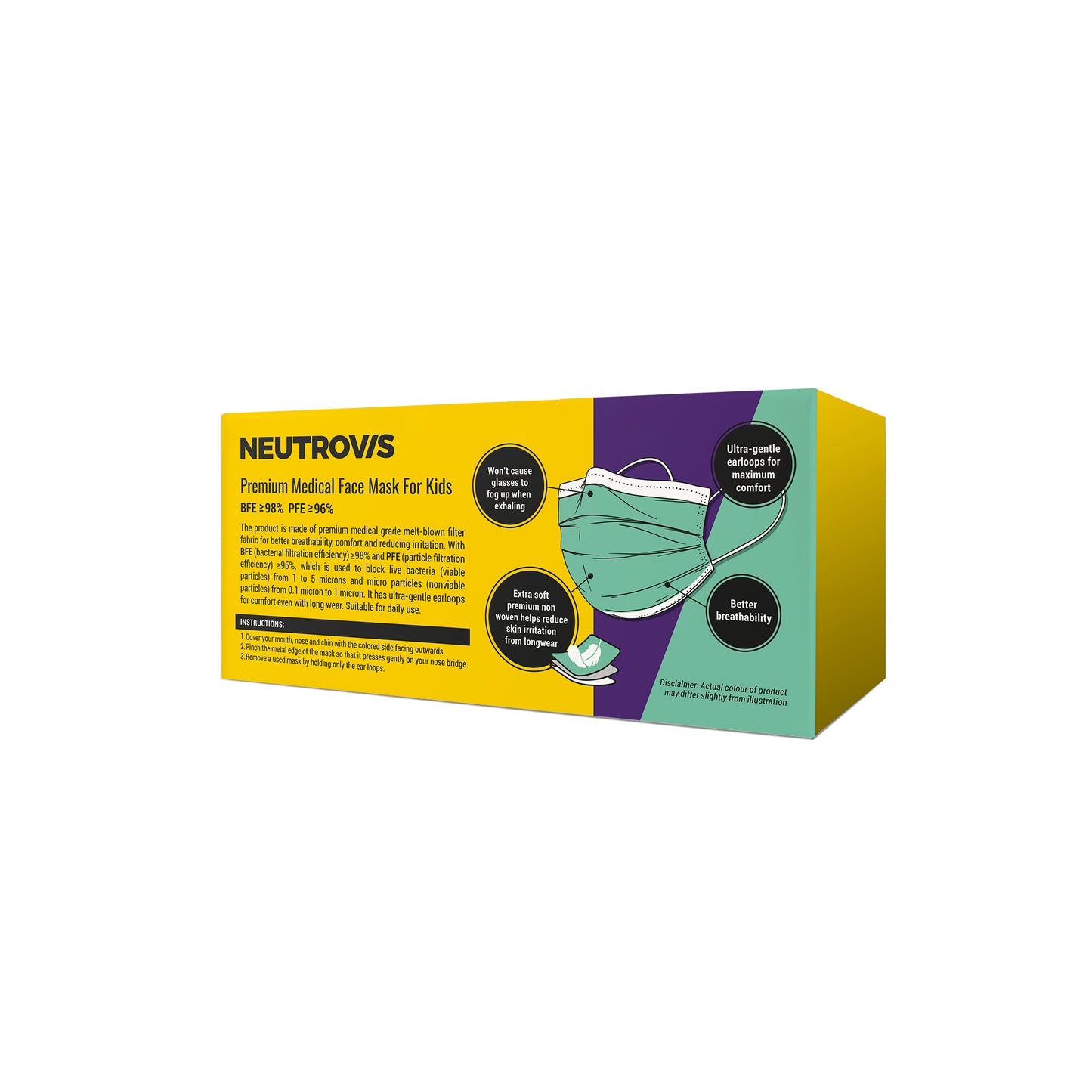 Neutrovis Kids Premium Face Mask (3 Layers)