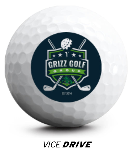 Vice Drive Golf Balls - Grizz Golf Edition